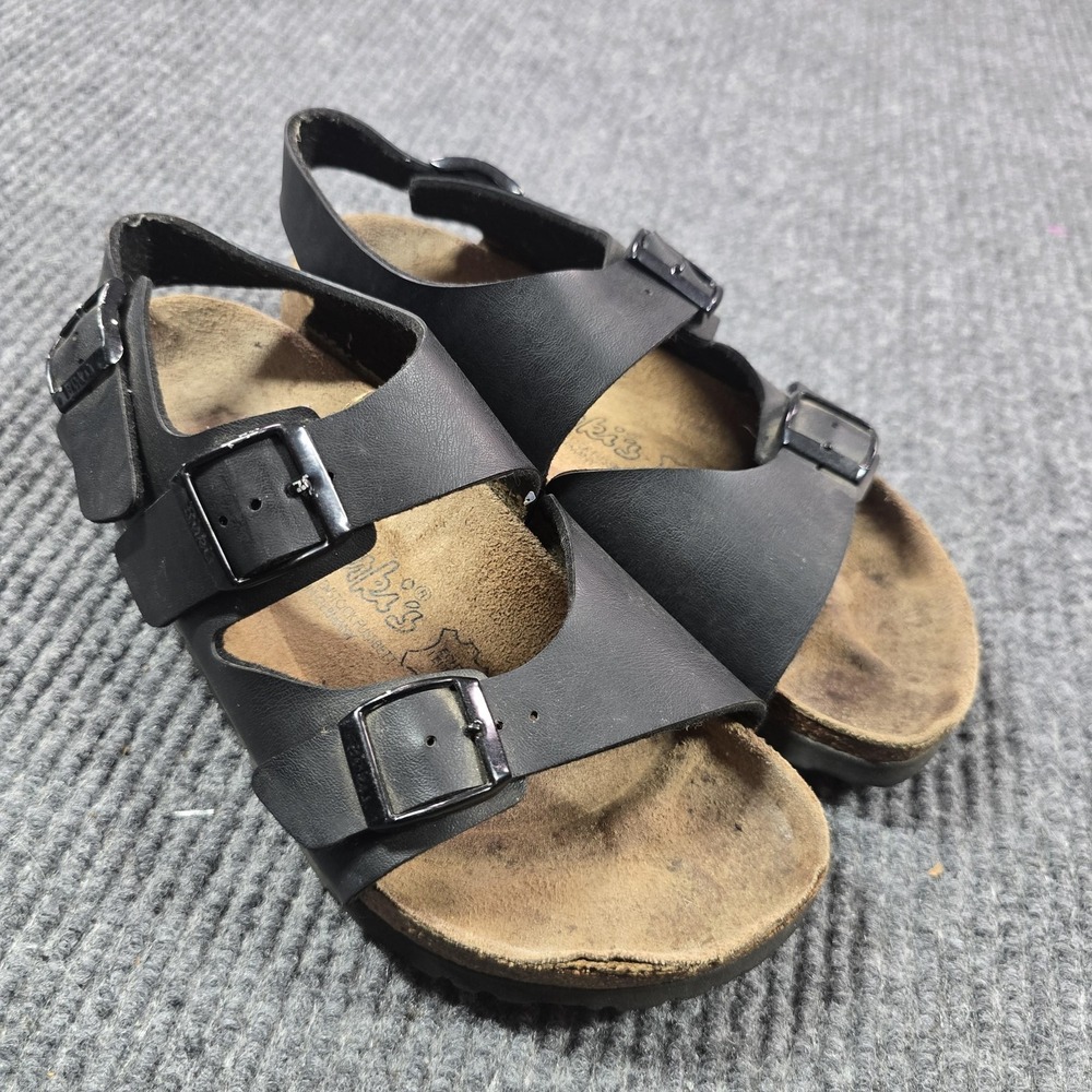 Birki's Sandals Womens Size 6.5 Black Slingback Leather Birkenstock Made Germany